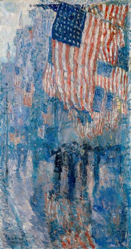 Childe Hassam The Avenue in the Rain China oil painting art